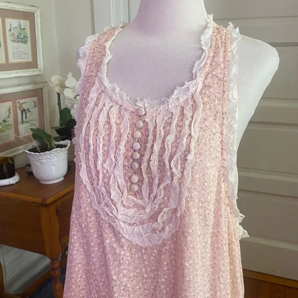 The Pyramid Collection dress Floral Ruffle  Lace  Shabby Chic Boho Layered XL - Picture 2 of 10